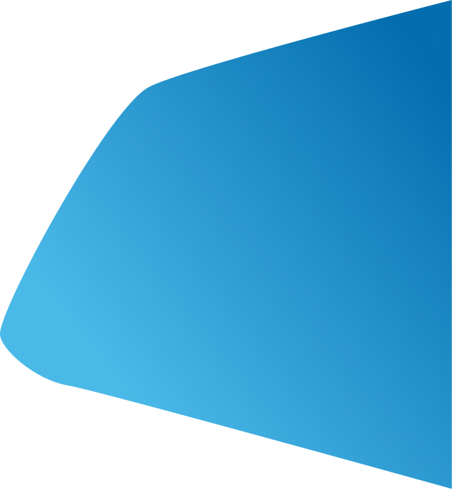Un parallélogramme bleu derrière tous les logos des entreprises clientes de Qwesteo